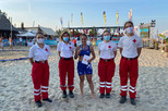 Υγειονομική κάλυψη του Παγκόσμιου και Ευρωπαϊκού Πρωταθλήματος Πάλης στην Άμμο από το Σώμα Σαμαρειτών του Περιφερειακού Τμήματος Ε.Ε.Σ. Κατερίνης