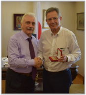 Αθήνα - Επίσκεψη του Προέδρου του Ισπανικού Ερυθρού Σταυρού στα Κεντρικά Γραφεία του Ε.Ε.Σ.