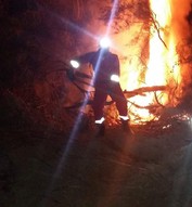 Συνδρομή σε κατάσβεση δασικής πυρκαγιάς στην περιοχή Κοπτερού Ροδόπης - Σώμα Εθελοντών Σαμαρειτών, Διασωστών και Ναυαγοσωστών Κομοτηνής