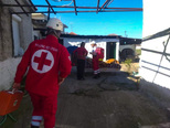Κλιμάκια του Ελληνικού Ερυθρού Σταυρού συμμετέχουν σε απεγκλωβισμούς κατοίκων στην περιοχή της Ελασσόνας